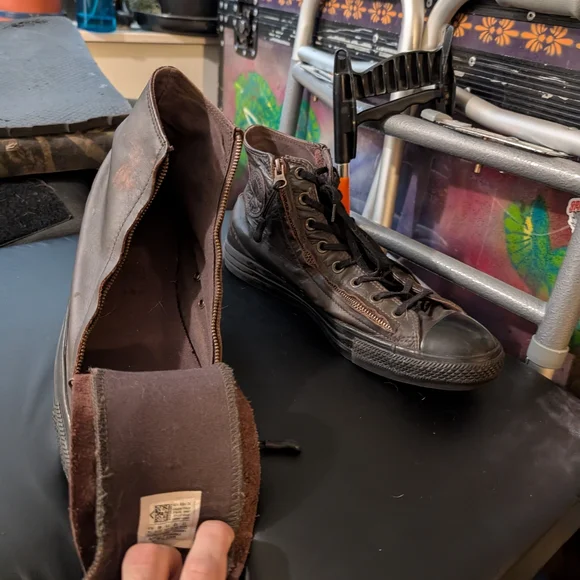 Converse Men's Black High-Top Sneakers - Picture 3 of 3